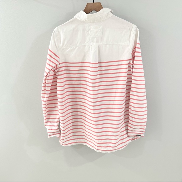 Joules Ashbrook Stripe Popover Deck Shirt White Red Stripe Size 6 - Picture 6 of 6